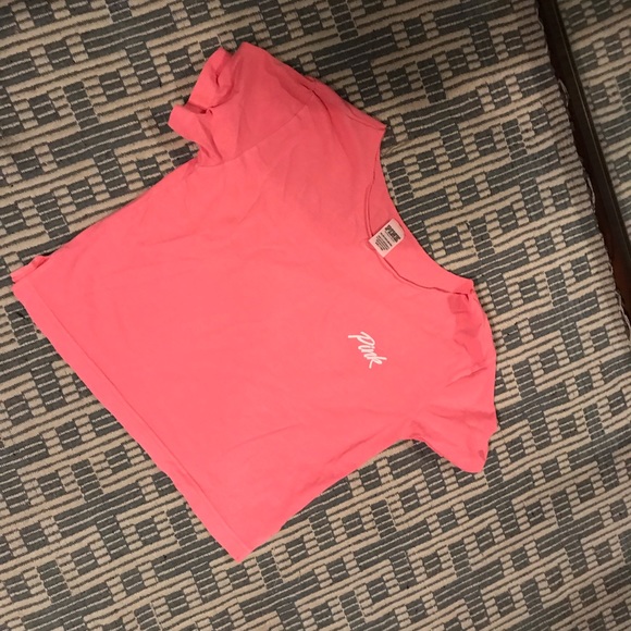 PINK Victoria's Secret Tops - pink cropped shirt PINK Victoria's Secret Tops - pink cropped shirt